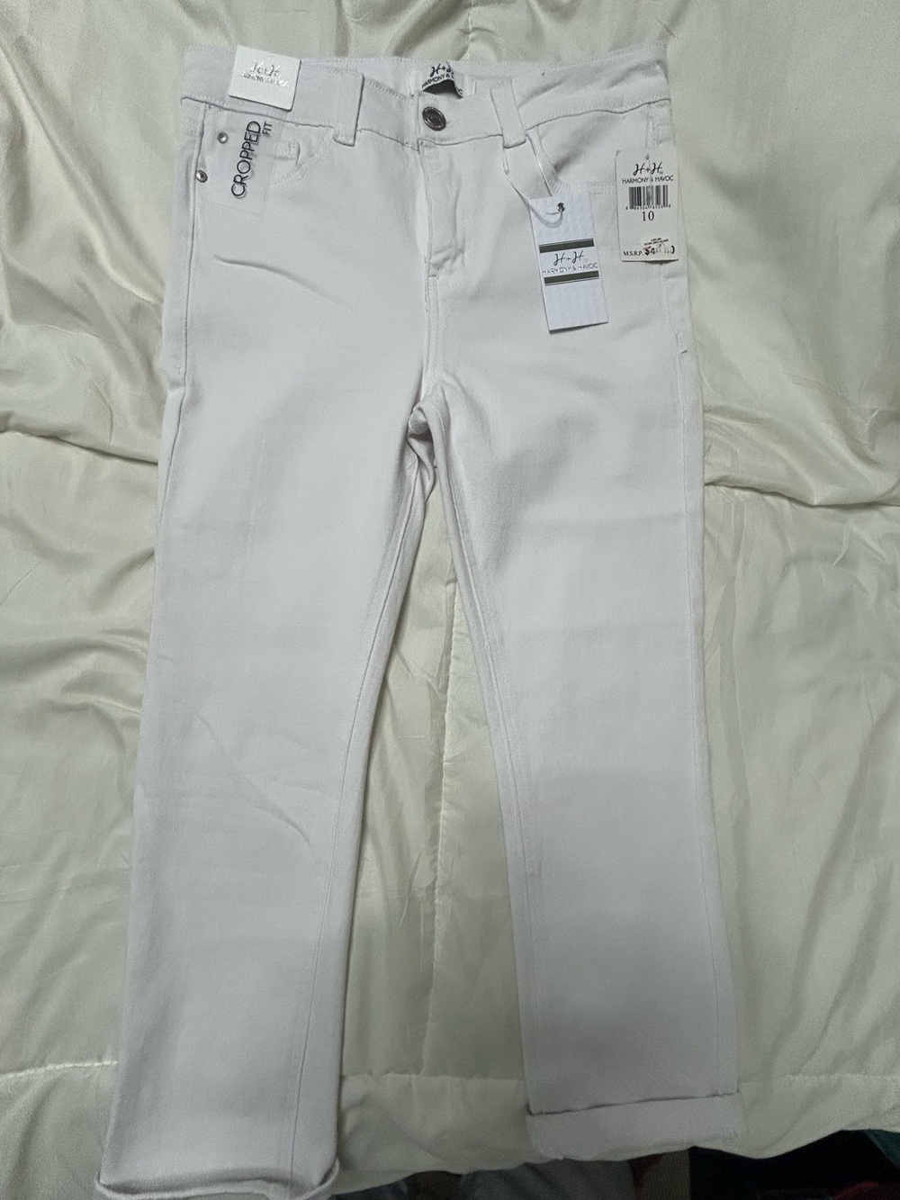 H&M White Women's Skinny Jeans - Slim Fit